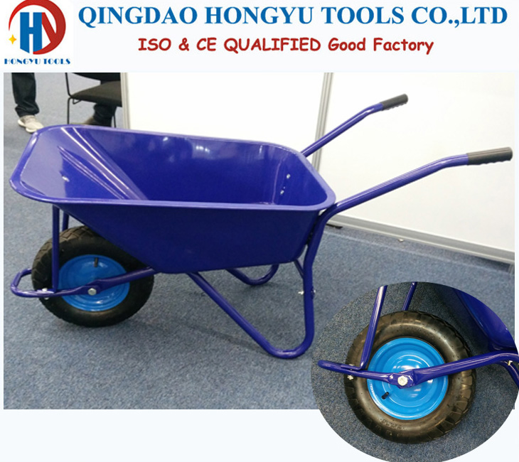 Chinese Hot Selling Painted Metal Tray Industrial Wheel Barrow