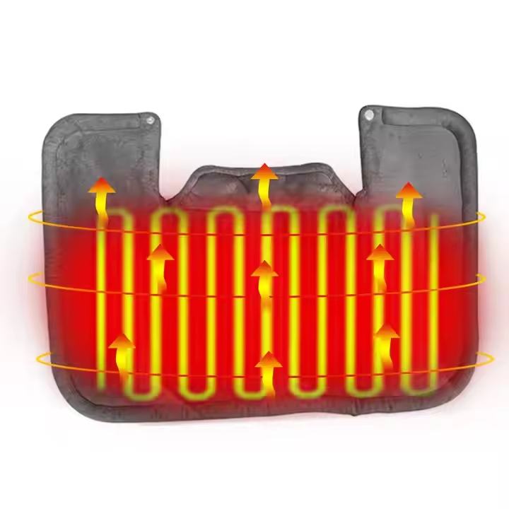 Electric Heat Product Electric Thermal Carbon Fiber Heating Neck Brace for Cervical Spine Therapy Heated Back Brace