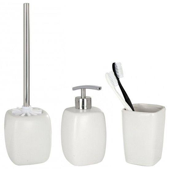 4PCS Modern High White Ceramic Bathroom Accessories