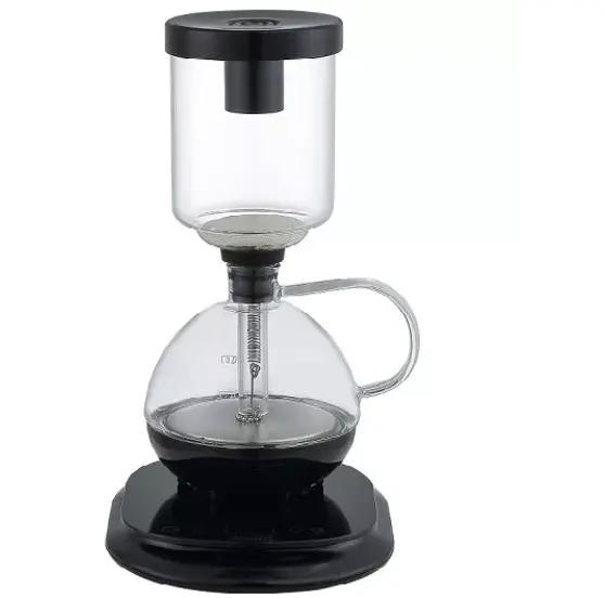 Home Kitchen Woodenelectric Siphon Espresso Coffee Maker Coffee Machine