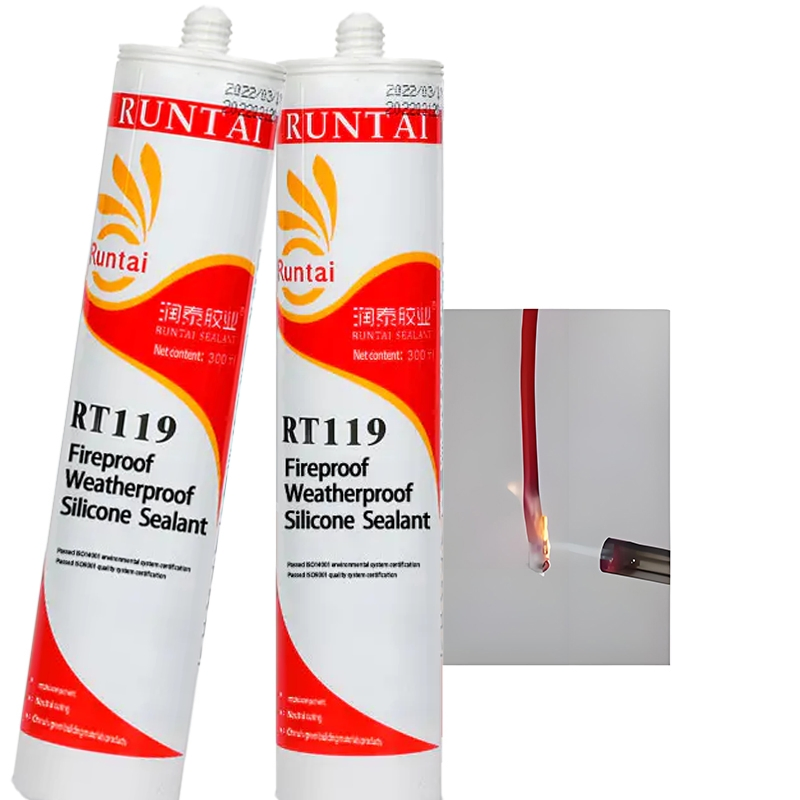Premium Fireproof Silicone Sealant for Antibacterial Glass Use