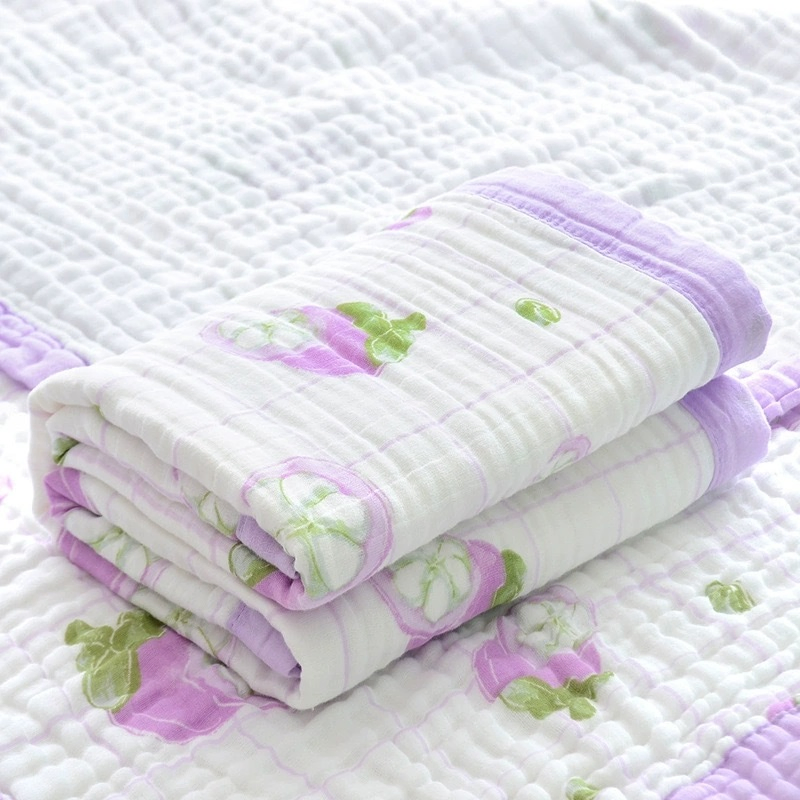 Supply High Quality 100% Cotton Baby Muslin Swaddle Blanket Towel Wraps for Kids