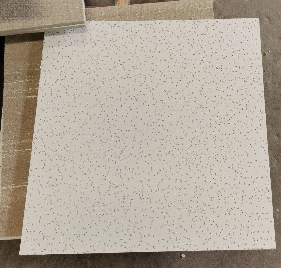 Premium Mineral Wool Ceiling Board with Pinhole Surface Design