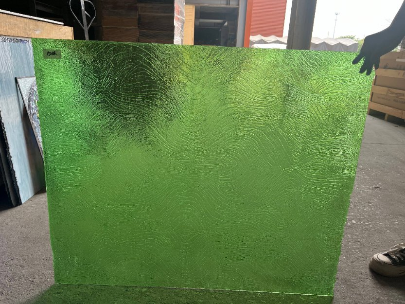 2mm 3mm Green Tinted Colored Stained Glass 782X960mm
