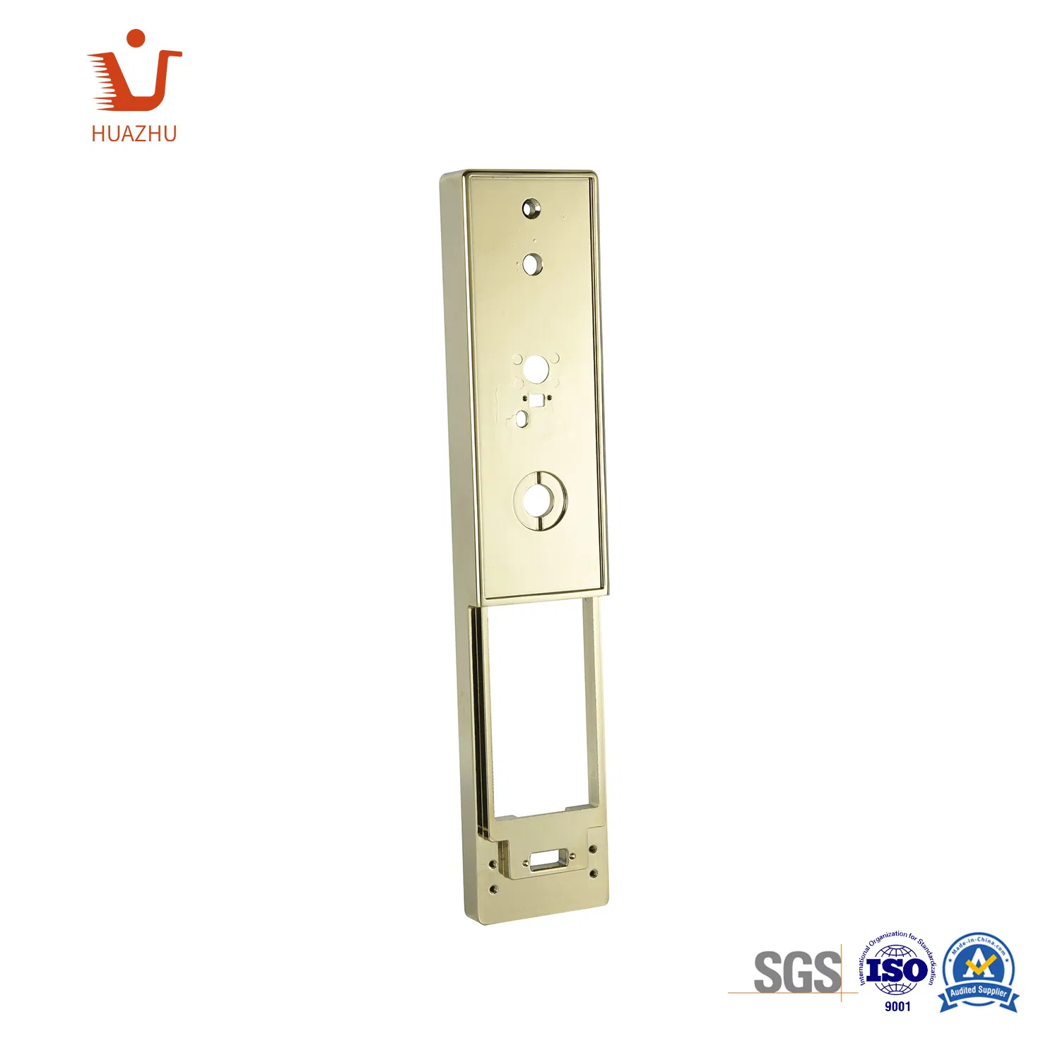 Zinc Alloy Brass Fingerprint Door Lock Plate Cover Door Back Plate OEM Factory