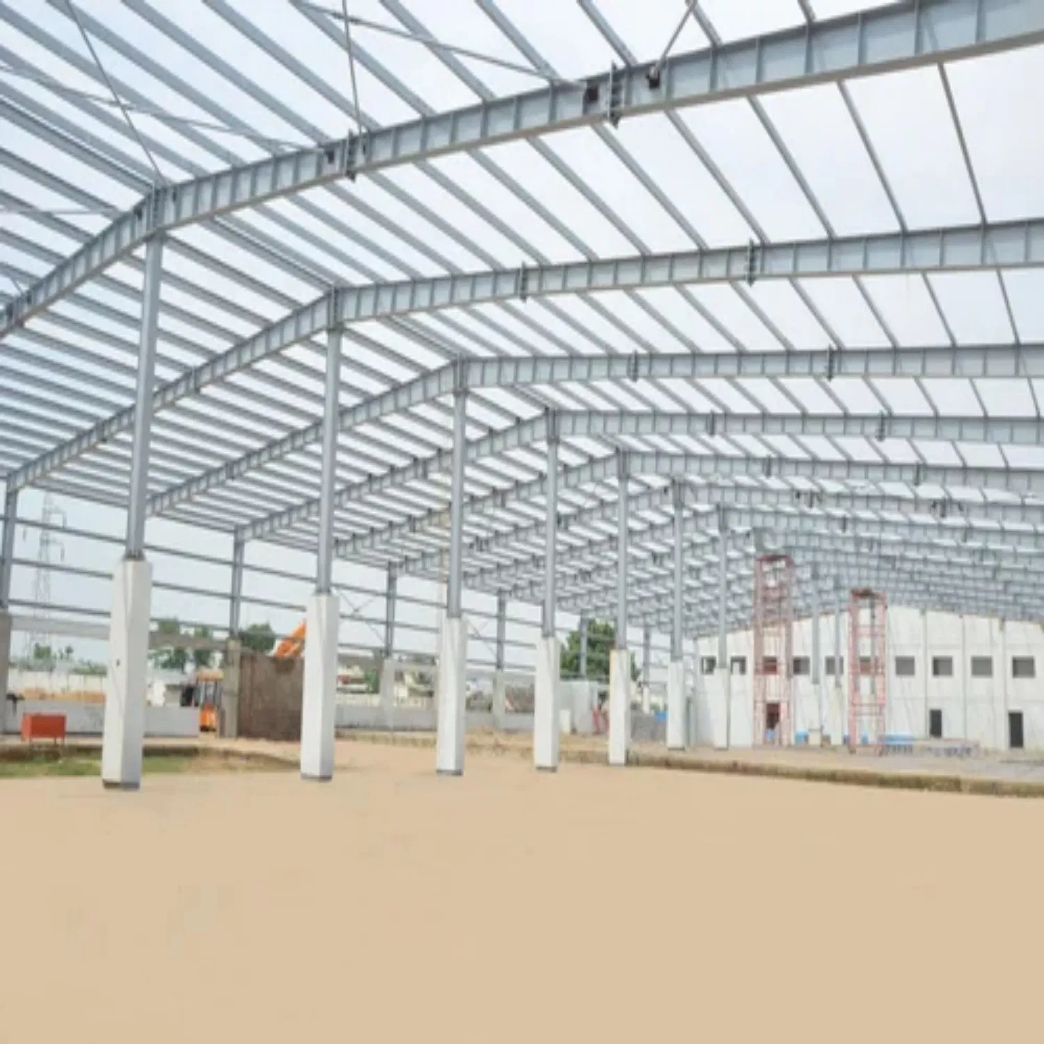 High Quality Large Span Light Steel Structure Workshop with Weather Resistance Steel
