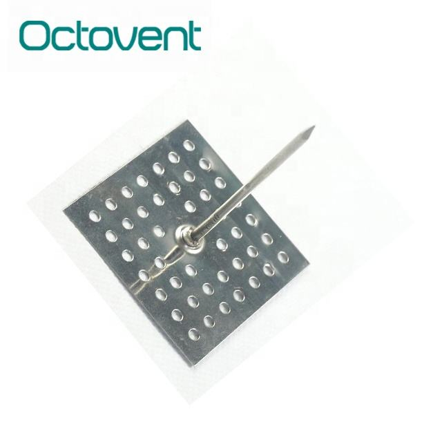 Perforated Base Insulation Pin Self Stick Pin to Stick Plastic for HVAC System