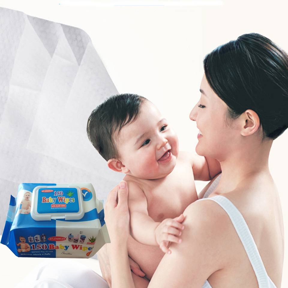 China Manufacturer Non Woven 150PCS Baby Wipes