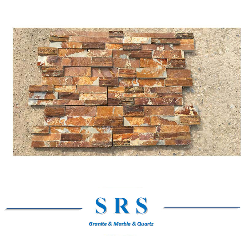 Natural White/Black/Yellow/Rusty/Green Culture Ledgestone/Fieldstone Stone/Slate for Wall Cladding Decoration/External Wall/Landscaping Wall Stone