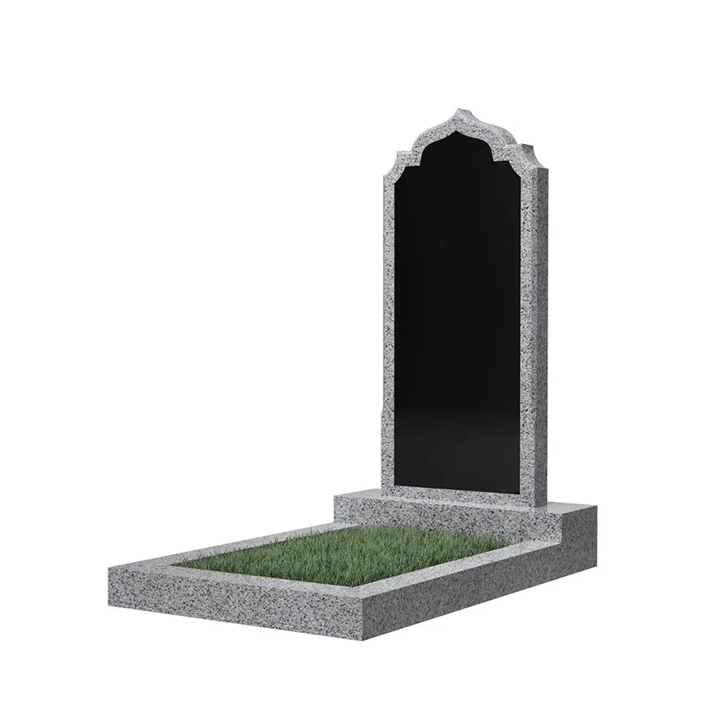 Maintenance-Free Hand-Carved Monument G603 Black Cold-Resistant Church Cemetery Headstone for Lawn Cemetery