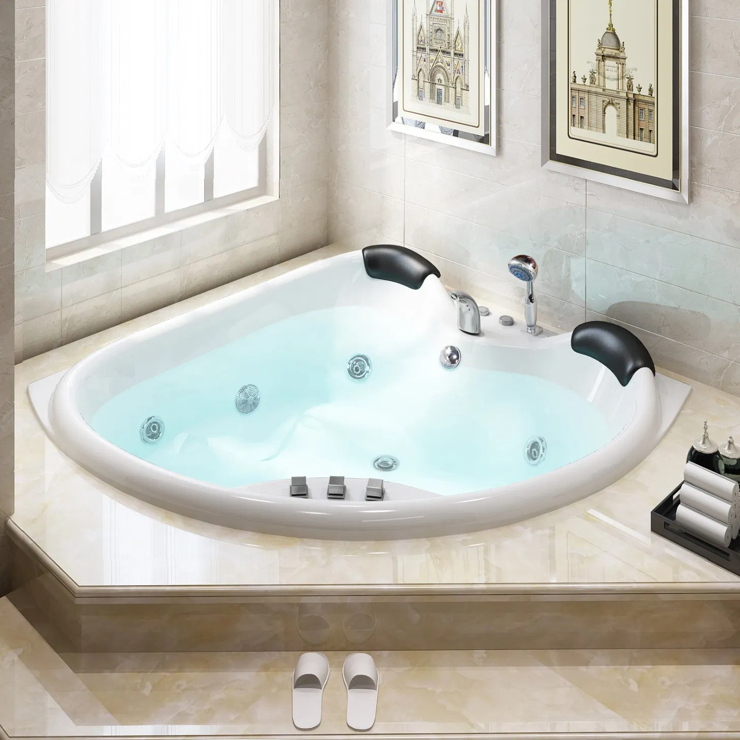 Угловая ванна SPA с гидромассажем