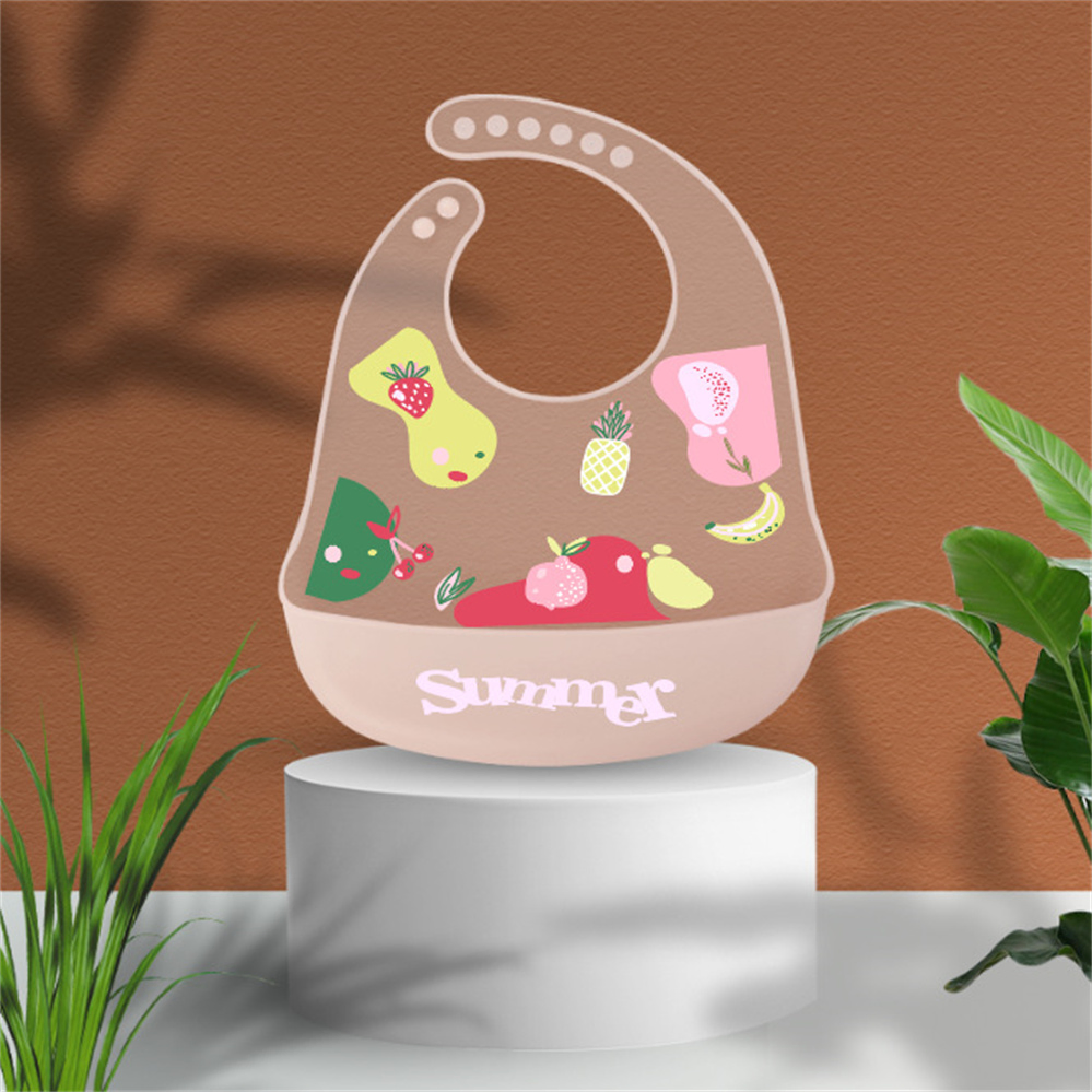 Hot Sale Silica Gel Fit Closely Folding Outdoor Adjustable Waterproof Baby Bibs