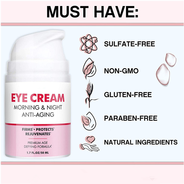 Organic Anti Wrinkle Dark Circle Removal Morning & Night Eye Cream