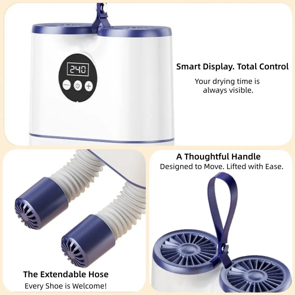 Сушилка для обуви с УФ-стерилизацией и подогревом 55°C