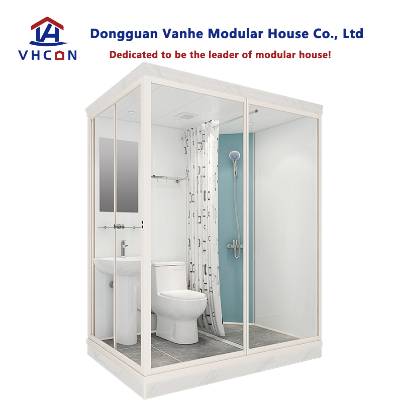 Cabin Luxury Portable Modular Glass Design Hotel Complete Shower Steam RV Sink Toilet Prefab Bathroom Pod for Sale