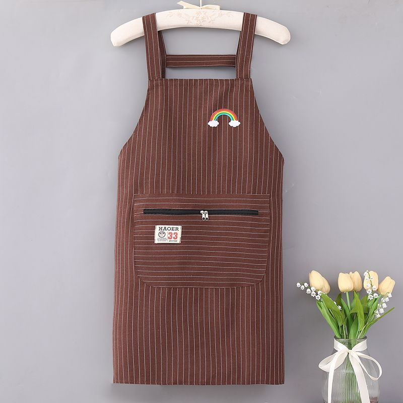 Cotton-Linen Work Bibs: Breathable, Anti-Stain, Kitchen, Oil-Resistant