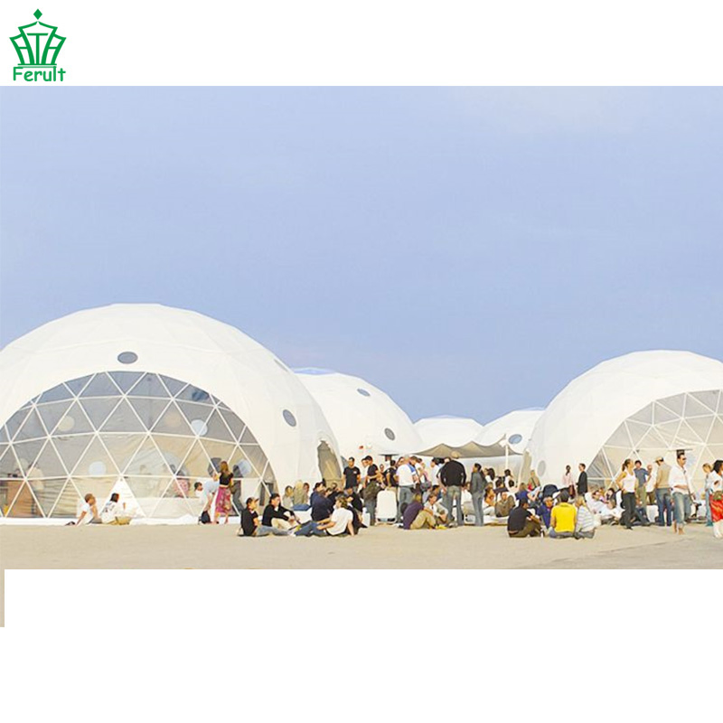 6m Waterproof PVC Geodesic Dome Glamping Tent for Outdoor Restaurants