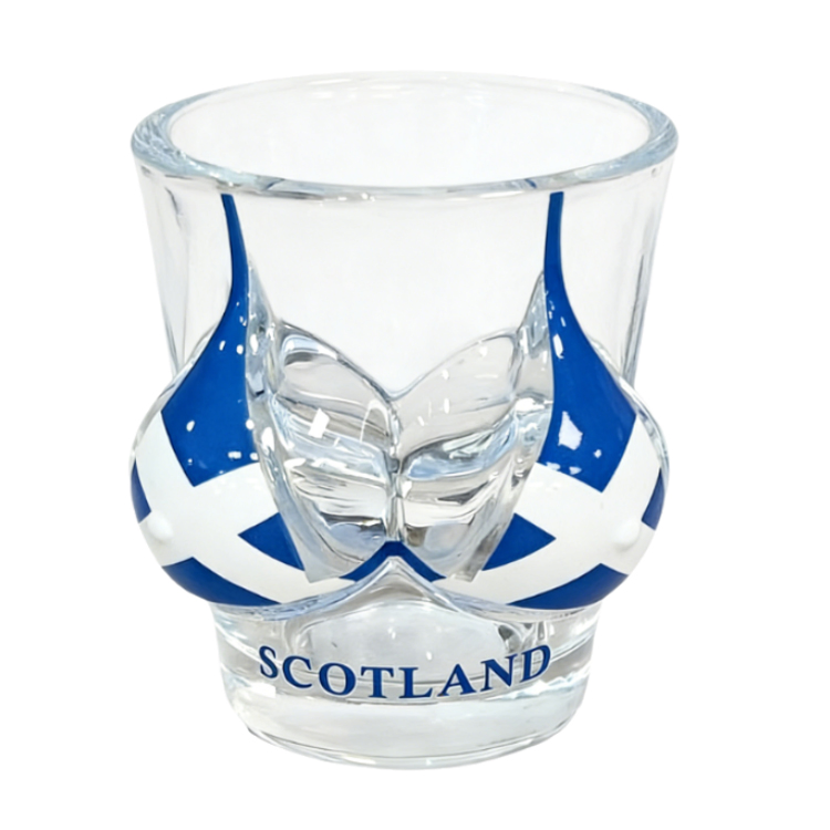Factory Customized Logo Scottish Piper Shot Glass Highland Cow Scotland Souvenir Shot Glass