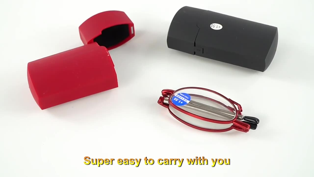 High Quality Metal Folding Reading Glasses Foldable Reading Glasses with Pen Case