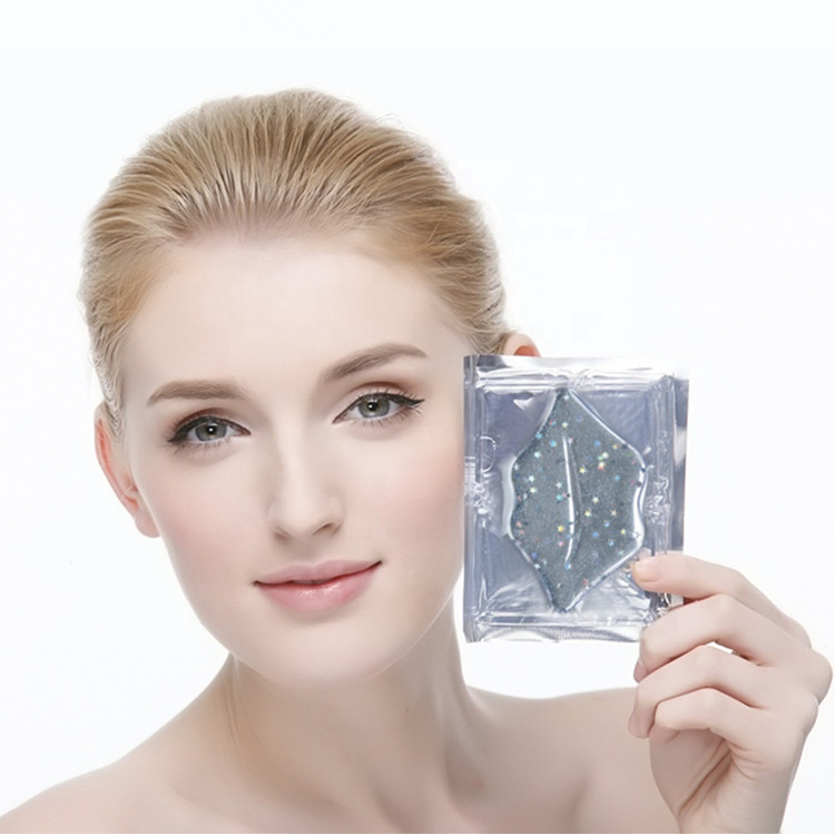 Private Label Hydrating Lip Mask Crystal Patch Star Glitter Collagen Lip Mask