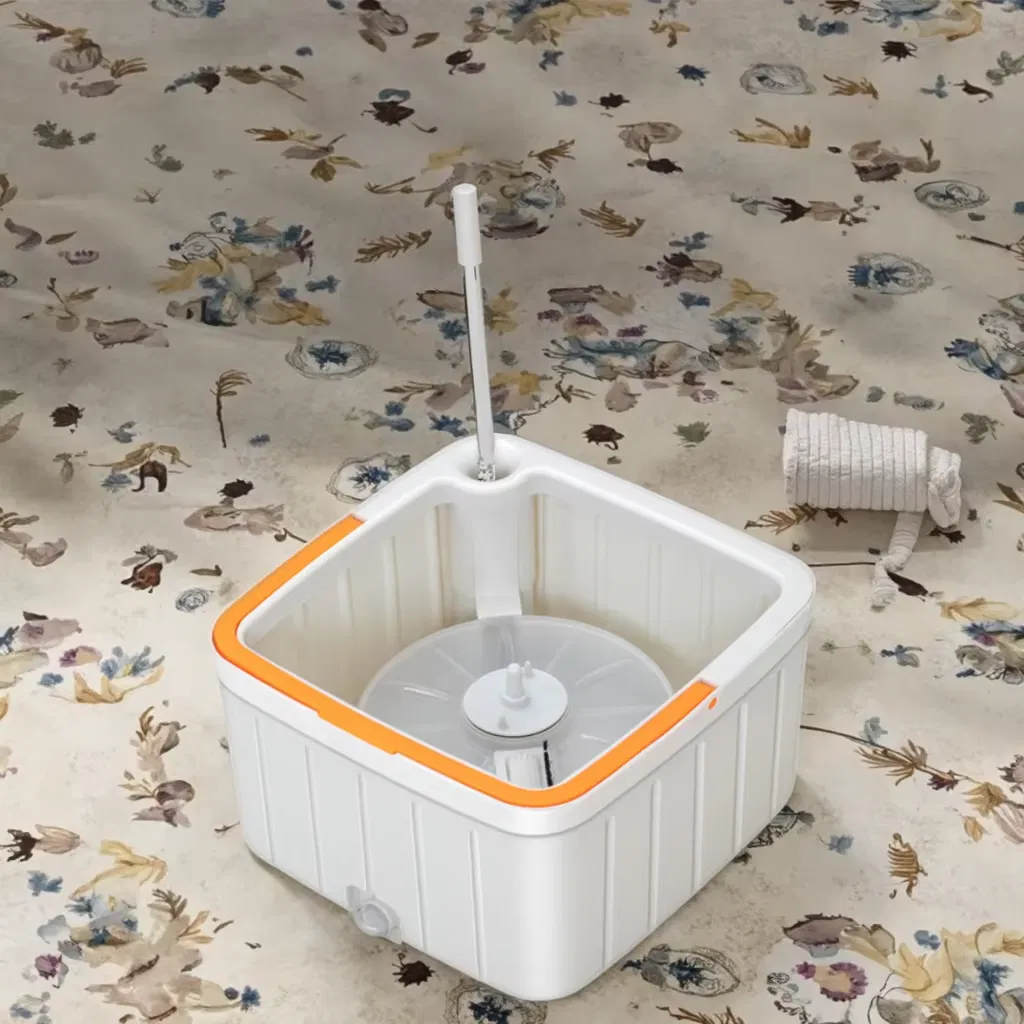 Microfiber Household Cleaning Floor Mop with 360 Degree Rotating Sewage Separation Bucket Hands Free Extensible Mop Set