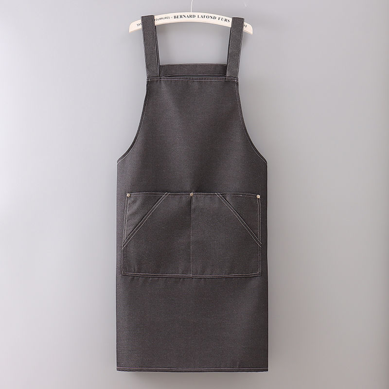Custom Adjustable Denim Hairdresser Garden Tools Apron Kitchen Cooking Apron Nail Apron with Pockets