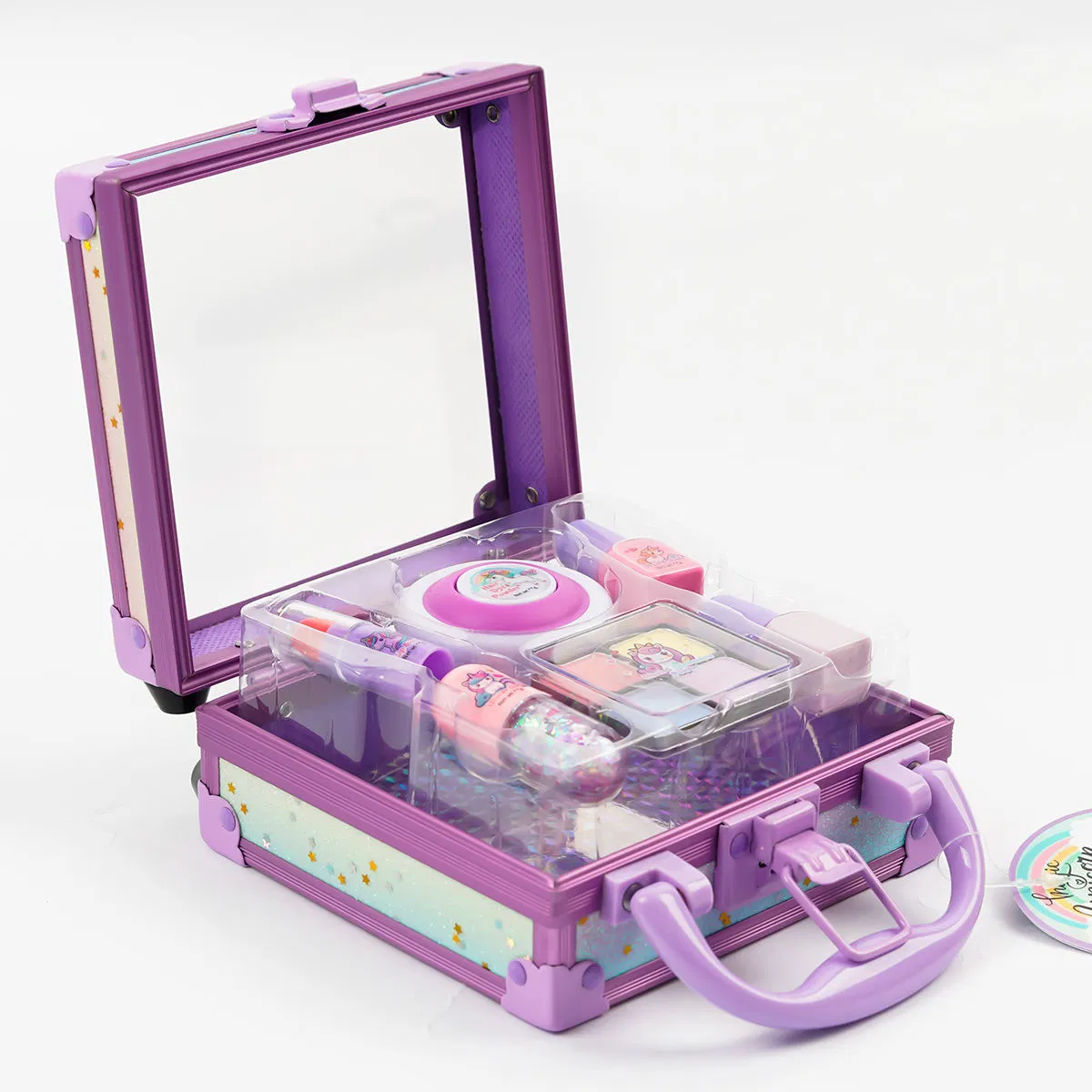 Vibrant Purple Children's Makeup Kit with Safe Ingredients