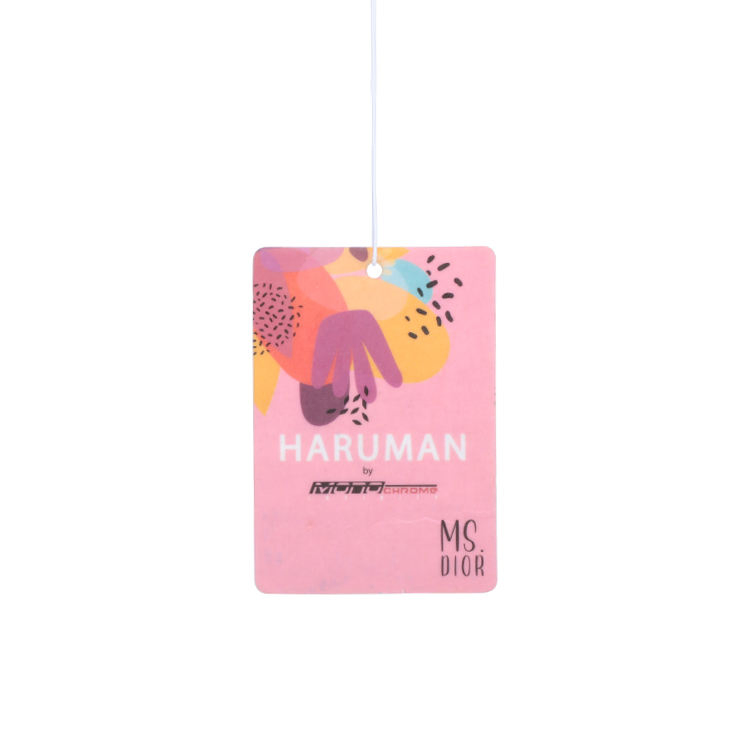 Personalized Fashion Design Accept Logo Print Hanging Cardboard Car Paper Air Freshener