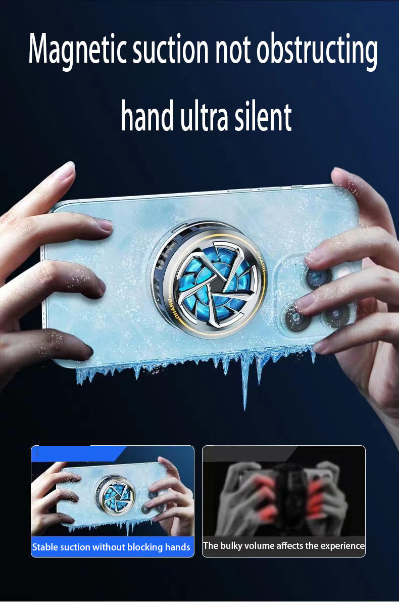 Super Cold Noise Reduction RGB Light Magnetic Suction Mobile Phone Cooler Semiconductor Radiator