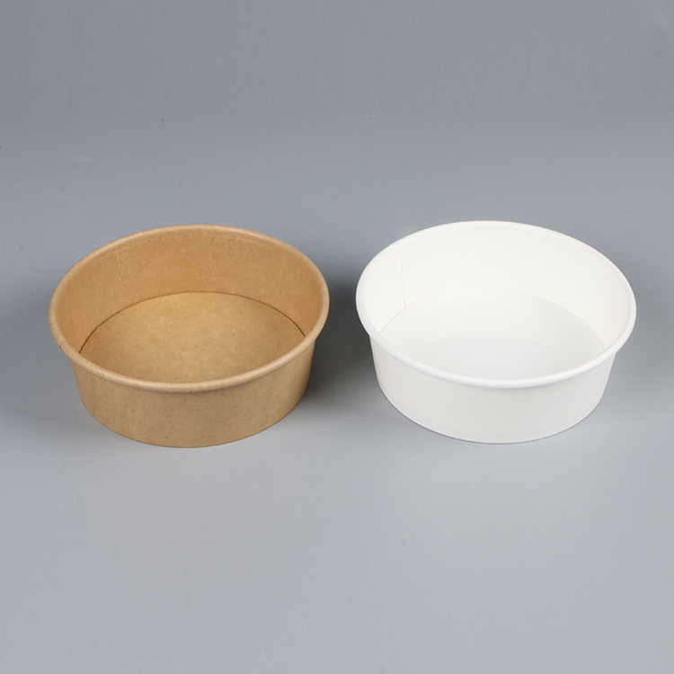 Top Quality Disposable Kraft Paper Bowl Take Away Salad Bowl with Lid
