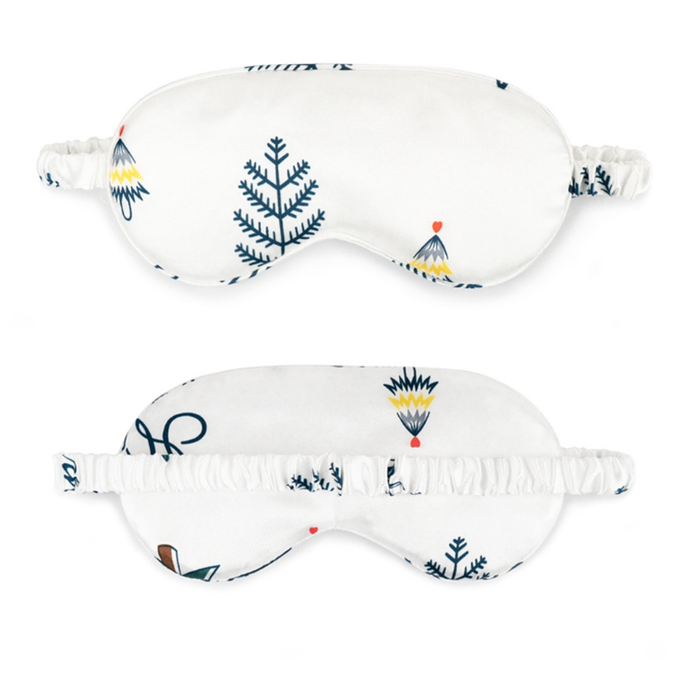 New Type Double-Sided Cute Cartoon Satin Elastic Band Breathable Travel Silk Sleep Eye Mask