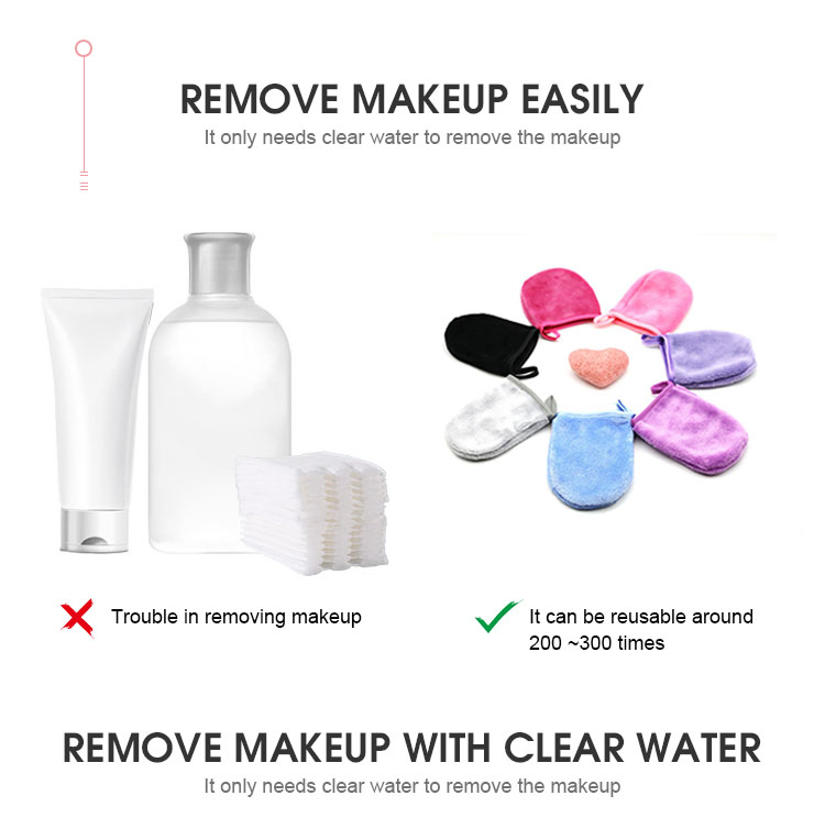 Microfiber Makeup Remover Pads Facial Exfoliating Cleaning Cloth for Washing Face