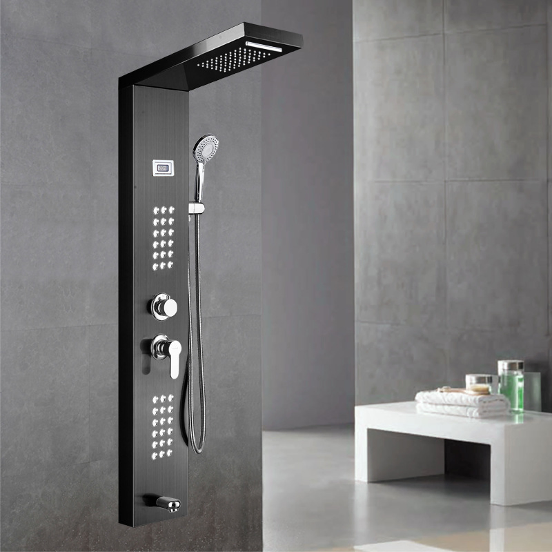 Factory Wholesale Hotel Bathroom Temperature Display Shower Panel Shower Column Shower Column Box