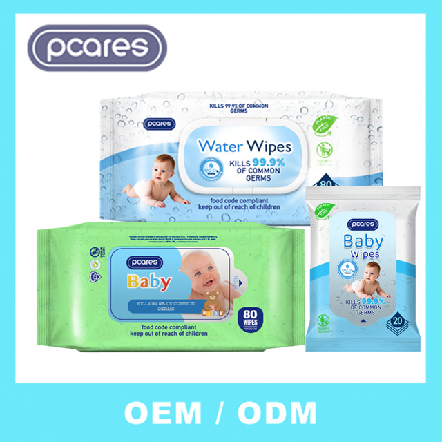 FDA Thick Soft Extra Durable Flushable Baby Cleaning Wet Wipes