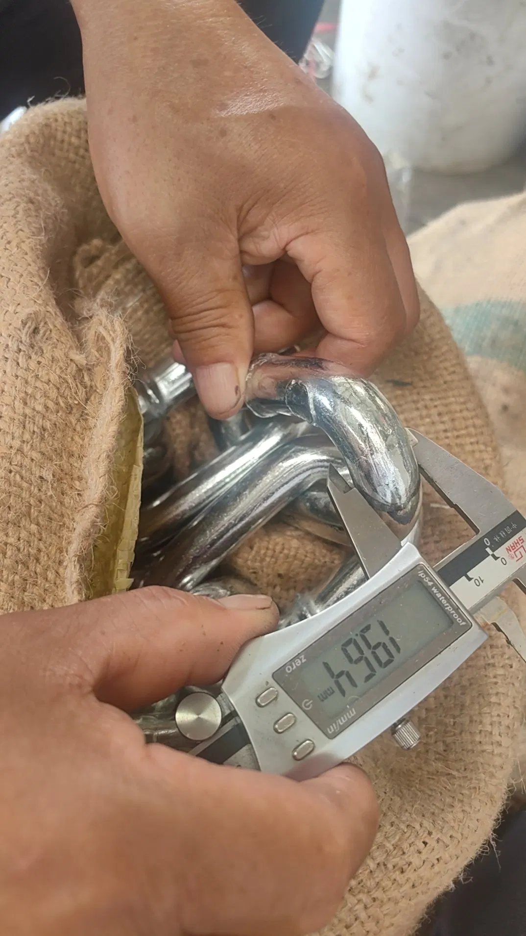 Korean Standard Short Double Loop Weldless Knotted Zinced Link Chain