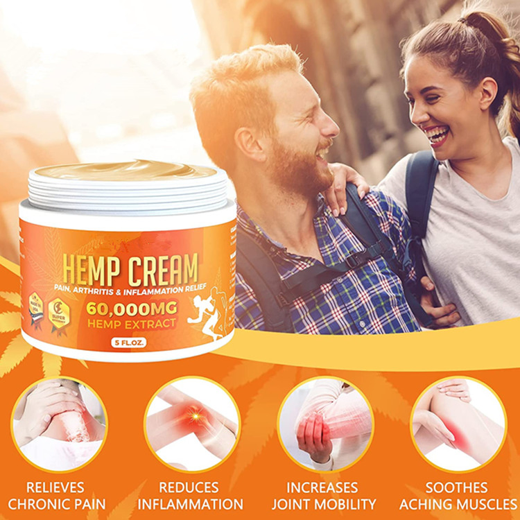 OEM Premium Natural Hemp Extract Cream for Body Muscle Pain