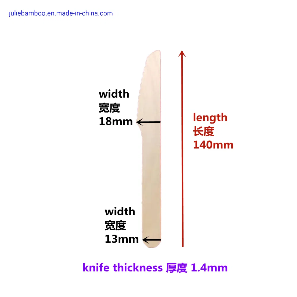 Food Grade High Quality Natural Birch Wood Knife Fork Spoon