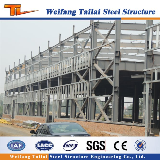 Prefabricated Steel Frame Structure Office Building Construction for Industry Factory Multilayer