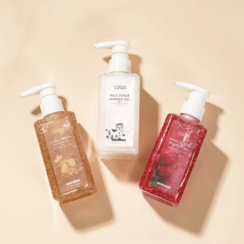 Ditong Private Label Moisturizing Whitening Exfoliating Shower Gel Natural Organic Fruit Scrub Body Wash for Women & Men