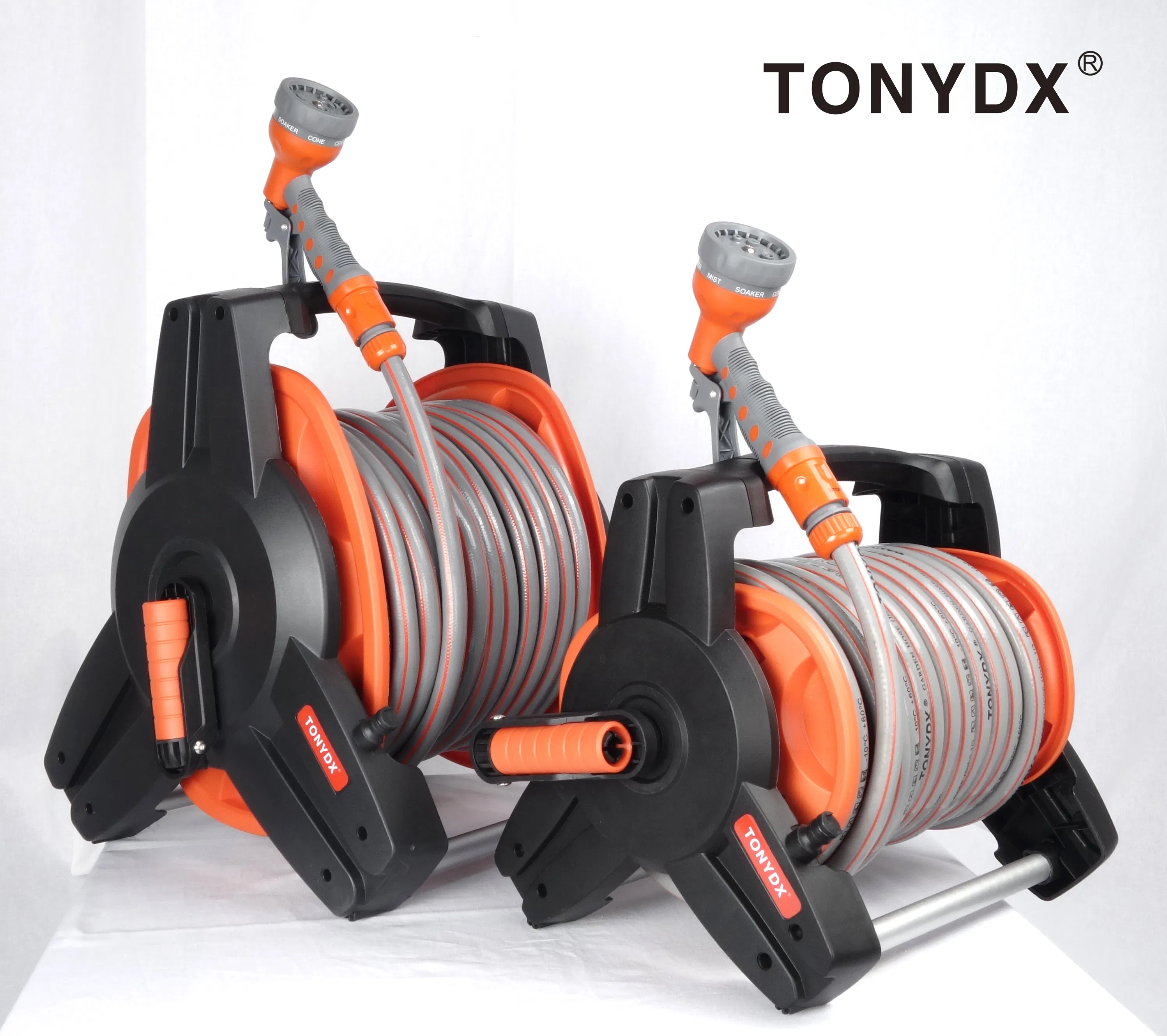 Versatile 1/2" Garden Hose Reel - 20m Length, Accepts OEM Colors