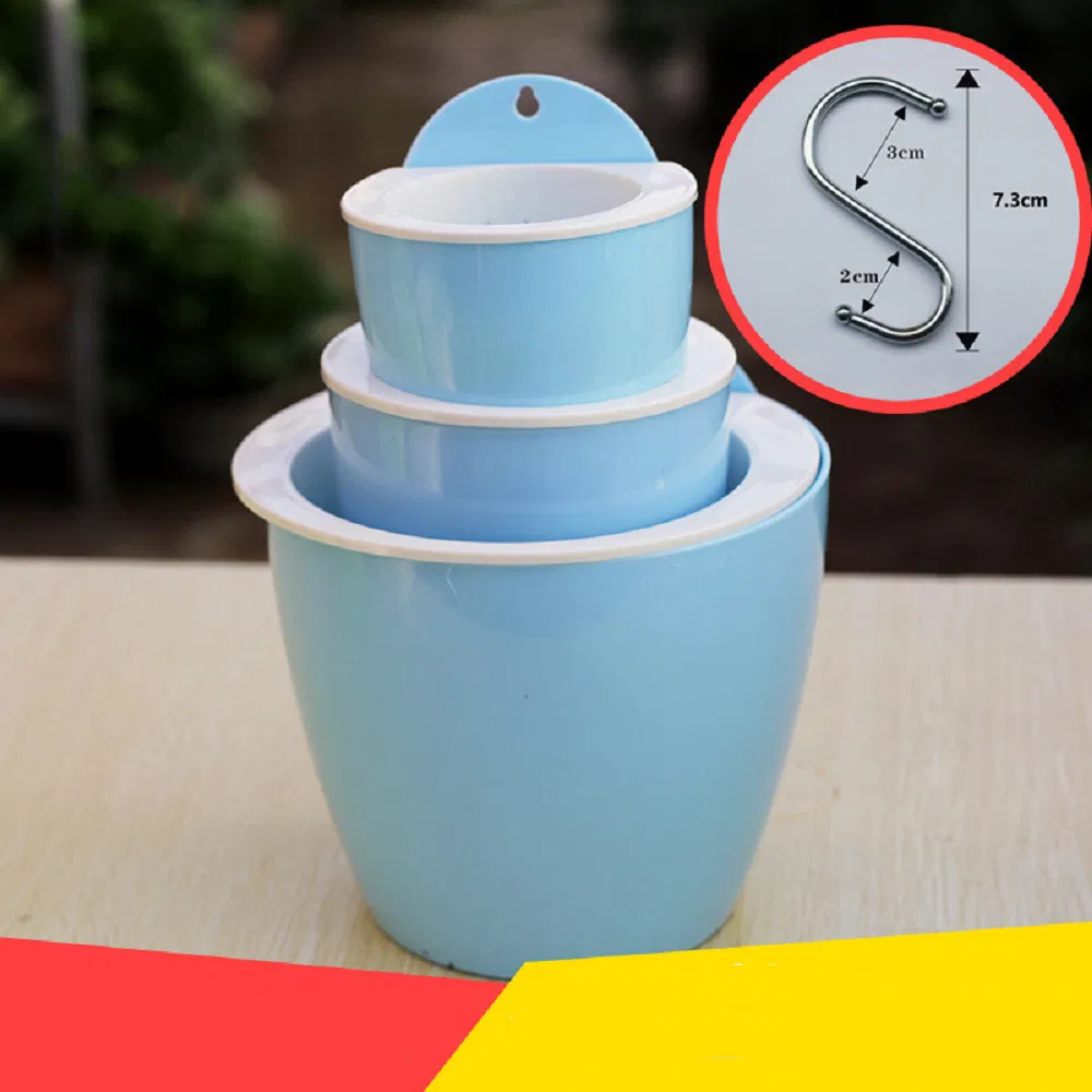 Set of 3 Wall Hanging Planter Water Plant Flower Pots Esg17467