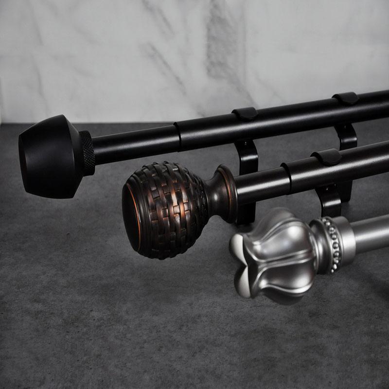 Fashion Design Curtain Pole Aluminium Metal Roman Curtains Rod