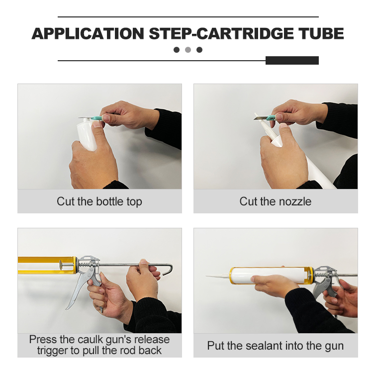 Low Odor Neutral Cure Silicone Sealant for Glass Bonding