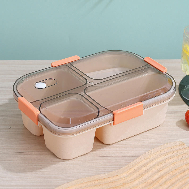 Eco-Friendly Reusable Plastic Lunch Box for Daily Meals