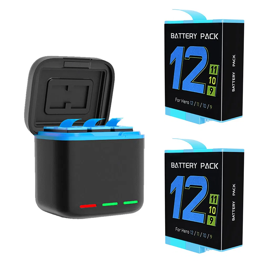 Battery Storage Charger Rechargeable for Gopro 12 /11 / 10 / 9 Portable Power Bank