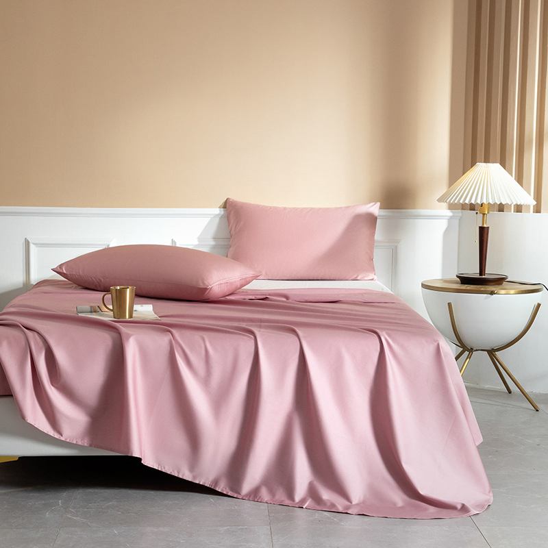 Queen King Bedding Organic Cotton Bed Flat Sheets
