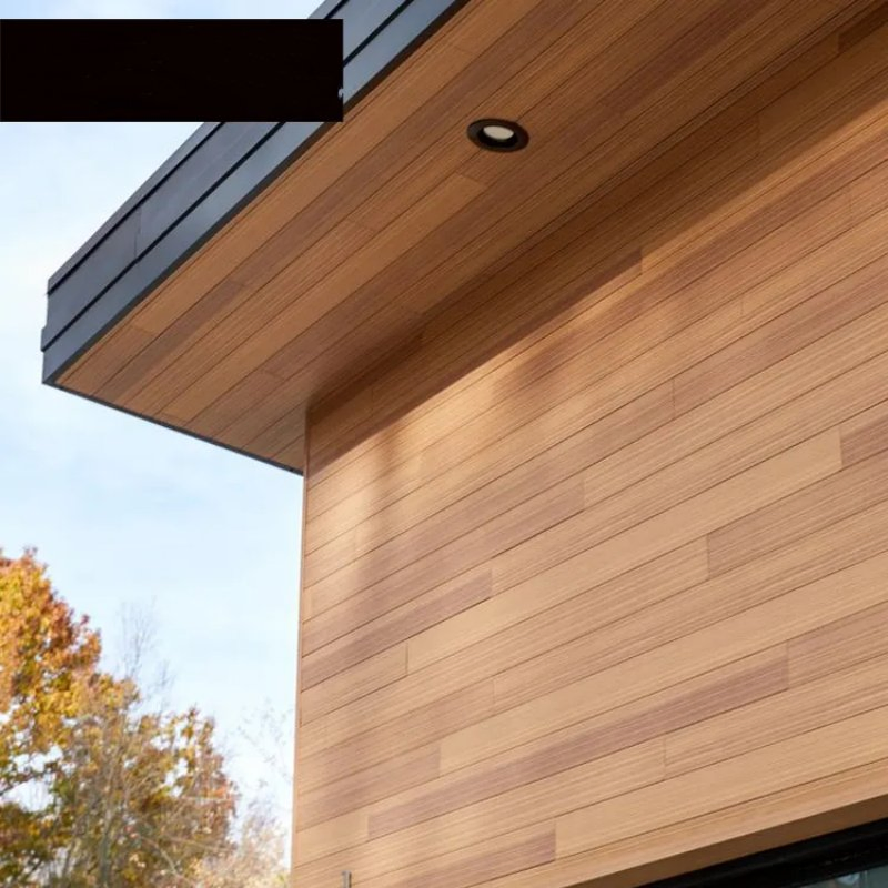 Wood Pattern Soild Plain Aluminum Soffit Panel for USA