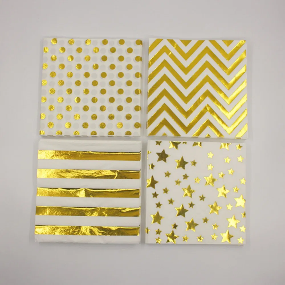 Assorted Colorful Airlaid Nonwoven Embossed Napkins Paper with Logo White Black Pink Dinner Paper Napkin 33*33