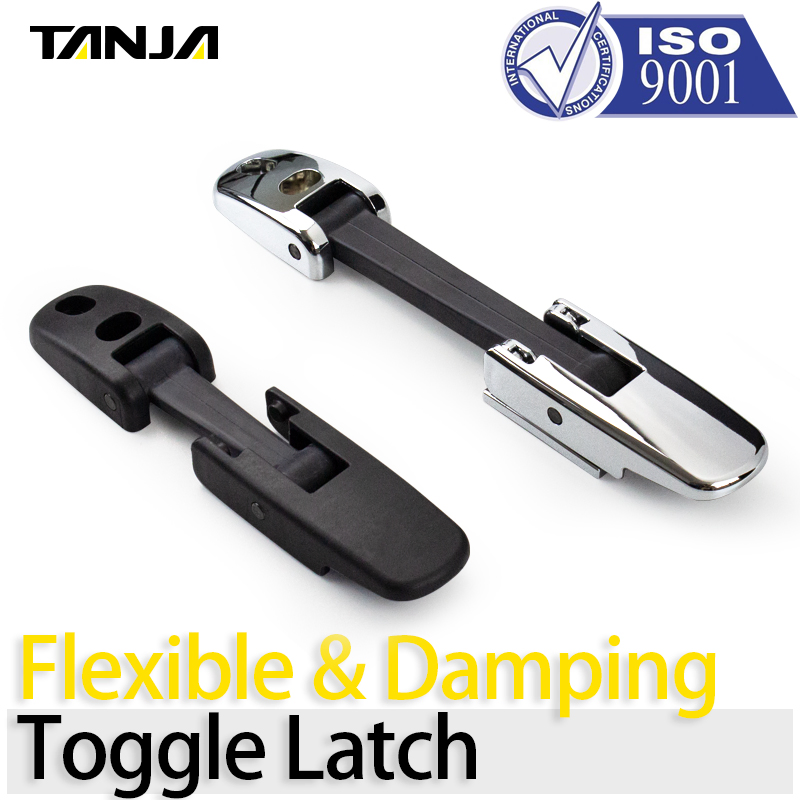 Black Rubber Damping Toggle Latch for Vehicle Hood/Hood/Vibration Machinery