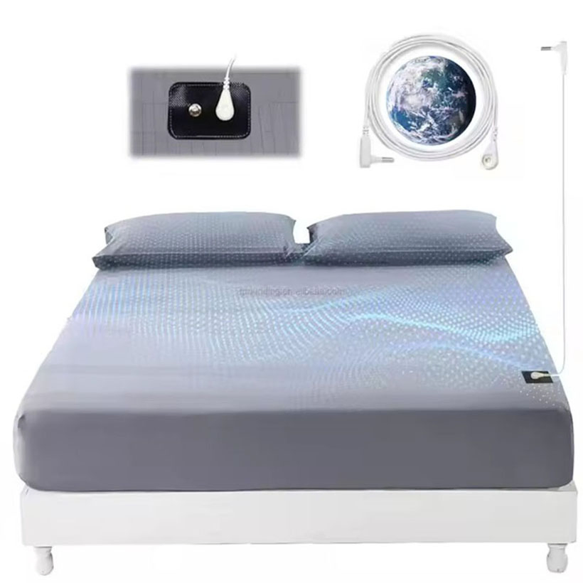 5% Silver Fiber 95% Certified Organic Cotton Silver Organic Cotton Healthy Fitted Sheet